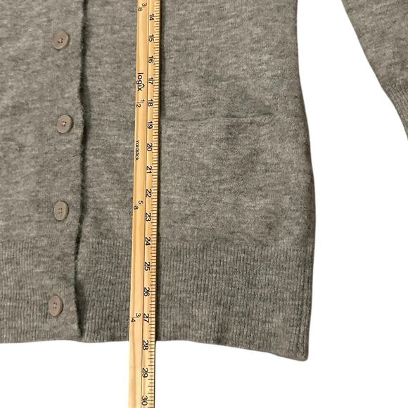 Wilfred by Aritzia Alpaca Wool-Blend Gray Cardigan Size L Cozy CapsuleWardrobe - Picture 5 of 7